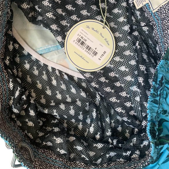 Ted Baker The World is Your Lobster Swim Shorts Men's Tropical Hawaiian Size 6 - Picture 7 of 10